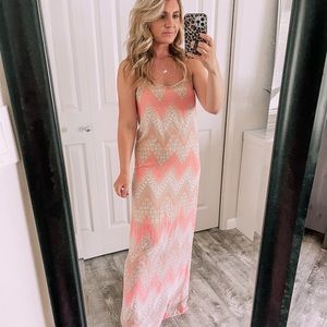 Chevron Maxi Dress